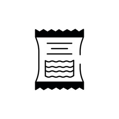 Noodles Pack icon design with white background stock illustration