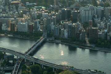 City views showcasing modern Japanese architecture