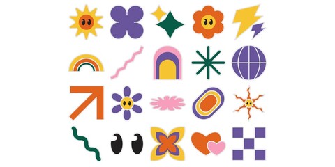 Retro Element Sticker