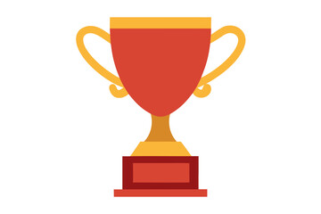 Red and gold trophy icon representing victory and achievement