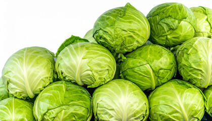 Fototapeta premium Fresh green cabbage backdrop. Ripe vegetable. Tasty food. Organic farm product.