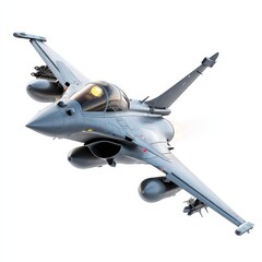 Powerful Rafale Fighter Jet in Flight Military Aircraft Close Up