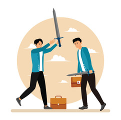 SWOT Business strength and weakness analysis concept.
