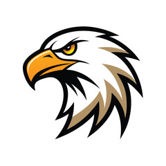 Fototapeta premium Eagle head mascot logo graphic design bird of prey