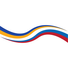 Fototapeta premium Wave Business Border Element