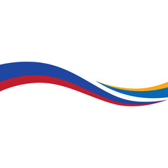 Fototapeta premium Wave Business Border Element