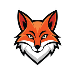 Fototapeta premium Orange fox head mascot logo graphic animal 1