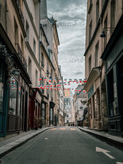 Fototapeta premium old street in Paris 