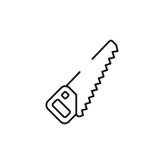 Saw icon design with white background stock illustration
