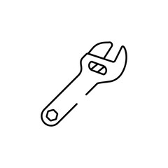 Wrench icon design with white background stock illustration