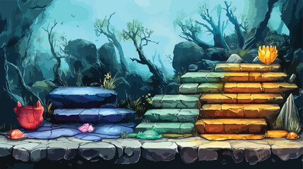 Stylized Mythical Forest Ground.