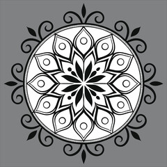  Vector doodle mandala . Ornamental luxury mandala Mandala Line Illustration . various mandala . Mandala Pattern Designs . Henna mandala. Mehndi style. Decorative pattern in oriental style.
