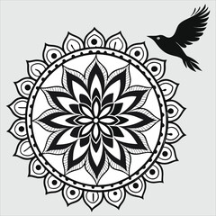 Vector doodle mandala . Ornamental luxury mandala Mandala Line Illustration . various mandala . Mandala Pattern Designs . Henna mandala. Mehndi style. Decorative pattern in oriental style.