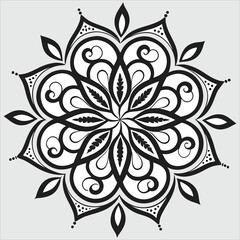 Vector doodle mandala . Ornamental luxury mandala Mandala Line Illustration . various mandala . Mandala Pattern Designs . Henna mandala. Mehndi style. Decorative pattern in oriental style.