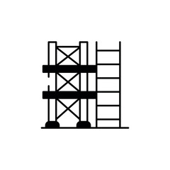 Scaffolding icon design with white background stock illustration