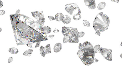 レンダリングされたダイアモンド　CG	