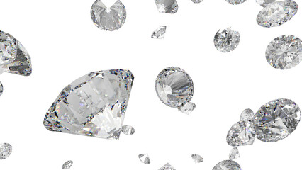 レンダリングされたダイアモンド　CG	