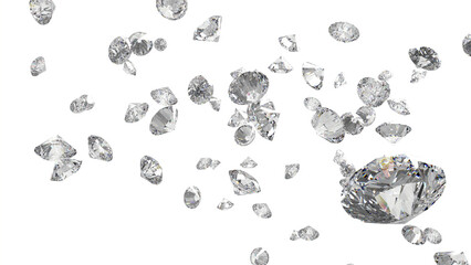 レンダリングされたダイアモンド　CG	