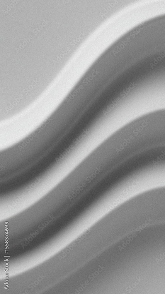 Aufkleber gray monochromatic image features three parallel soft edged and slightly blurred wavy lines