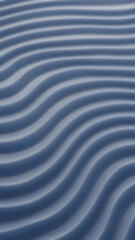 Blue and white undulating horizontal lines create a textured wave pattern showing shadows and highlights giving a three