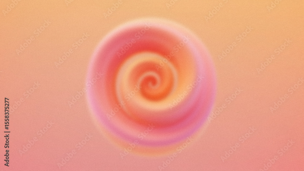 Poster abstract soft swirl in pink and orange tones with blurred texture a smooth colorful gradient backgro