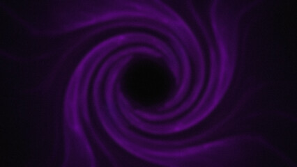 Abstract purple swirl with a dark center against a textured black background creating a swirling motion and visual depth