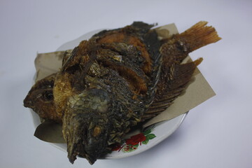 Fried tilapia is one of the processed foods made from tilapia