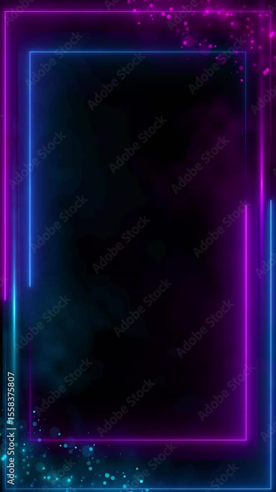 Aufkleber digital hud futuristic background of neon glowing numbers. sci fi technology hud ui picture frame. g