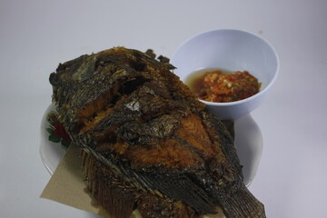 Fried tilapia is one of the processed foods made from tilapia