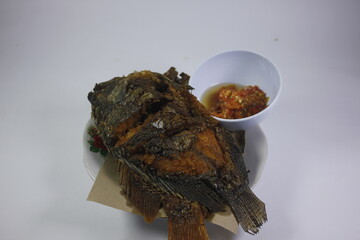 Fried tilapia is one of the processed foods made from tilapia