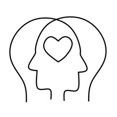 mood brain vector icon