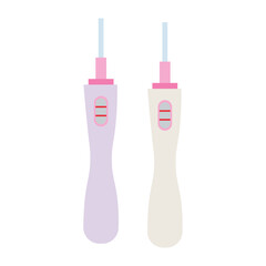 Collection of pregnancy tests in various shapes and styles, health checkup and diagnostic tools for women icon