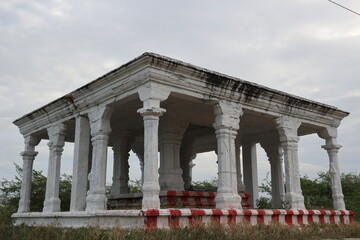 Ancient Pilgrims resting, resting place,sathiram,Mandapam, rameshwaram, ramanathapuram, madurai, tamilnadu, India, asia 