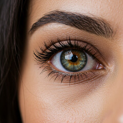 close up photo of human eye with eyebrows