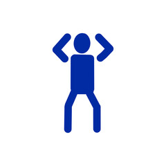 Surprised Person Icon – Reaction, Confusion or Pose Pictogram・驚く人物のアイコン｜リアクション・困惑・ポーズを表すピクトグラム