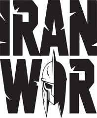 Iran War – A Statement on Conflict and Courage T-Shirt Design