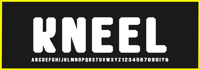 Modern condensed celtic font. alphabet and number Logo creative font, type, technology, movie, digital, music, movie. Font and illustration in vector format.