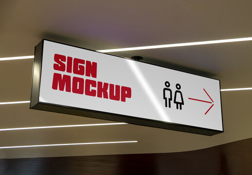 Horizontal Signage PSD Mockup