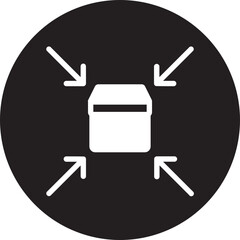 Shrinkage glyph icon