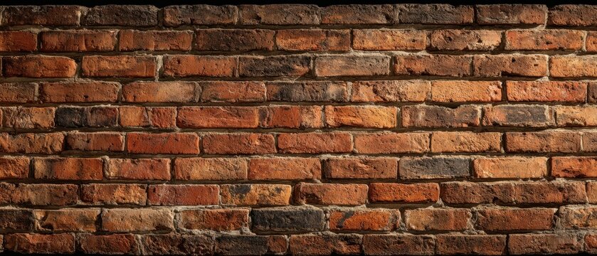 The textured brick wall showcasing classic rustic charm and durability