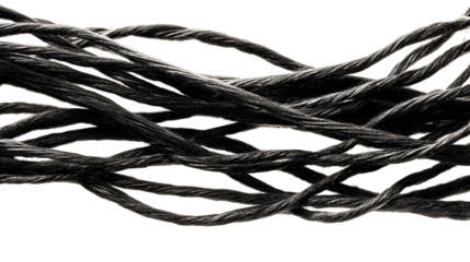 Intertwined dark strands abstract texture design