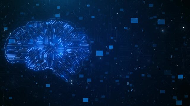 Ai tech Artificial intelligence cyber mind data mining Futuristic innovation automation autonomous brain. Deep Learning science. data mining. AI model deep machine learning. gpu chip technology 3D
