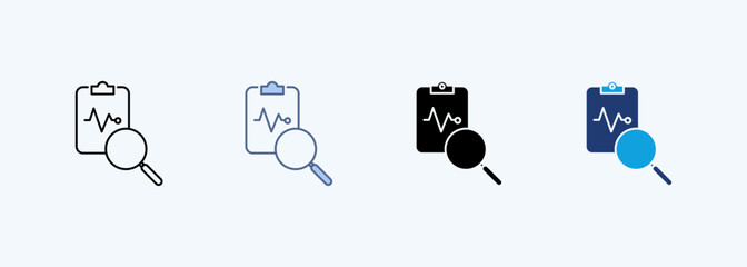 Fototapeta premium Health Surveillance Outline Icon