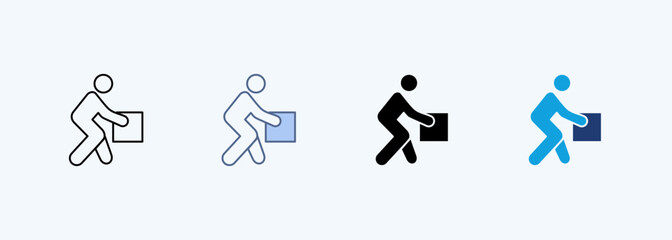 Manual Handling Outline Icon