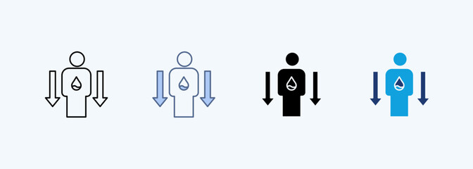 Workplace Hydration Outline Icon