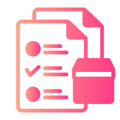 checklist gradient icon