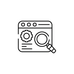 Search Optimization icon design with white background stock illustration