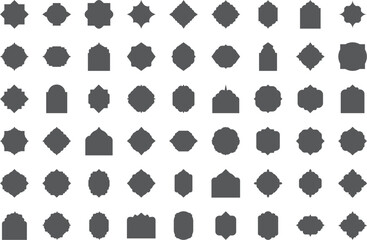 Islamic Arch Vector Set &ndash; Arabic Window, Door Shapes, Mosque Frames
