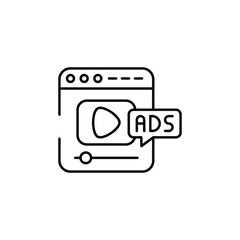 Advertising icon design with white background stock illustration