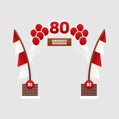 Independence Day Gate Vector Design